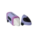 Train Shape Pencil Sharpener with Eraser | Cartoon Style Engine Design Stationery Combo