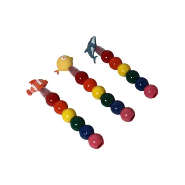 Fish Theme Topper Stackable Crayons | 7-in-1 Colorful Ball Crayon Set for Drawing & Coloring - Image 2