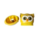 Owl Shape Pencil Sharpener with Eraser for Students | 2-in-1 Cute Animal Stationery Combo