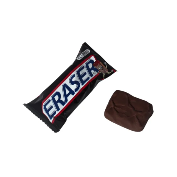 Chocolate Style Eraser | Unique Candy Wrapper Design | Fun & Functional